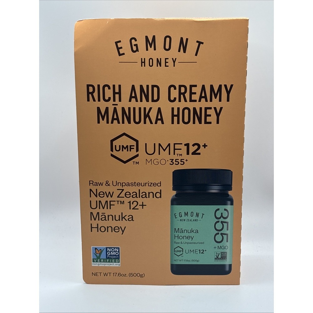 Egmont Honey Rich and Creamy Manuka Honey, UMF 12+, MGO 355+ 17.6oz  03/20/2030